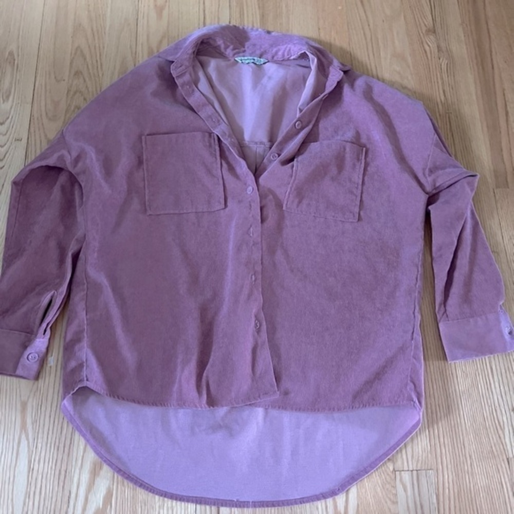 Stradivarius lightweight Shacket light rose